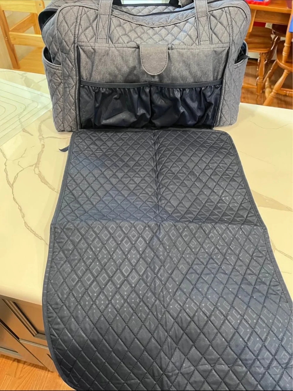 Vera Bradley Quilted Blue Baby Tote